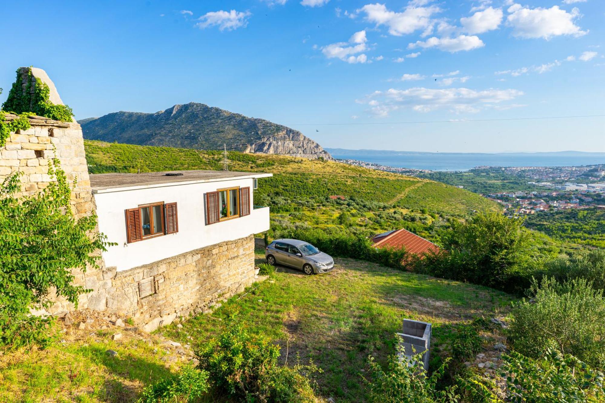 Olive Garden House In Zrnovnica With A View & Bbq Villa Bagian luar foto